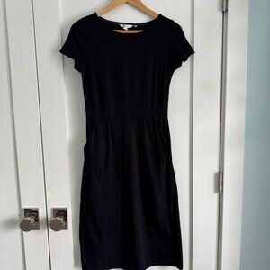 Boden cotton knit dress in Black size 4L